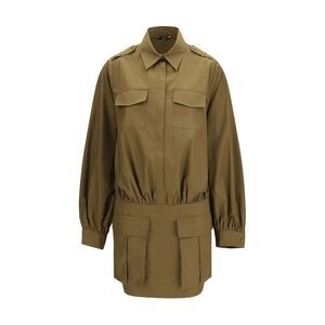 7FOR Brown Cotton Casual Women's Dress